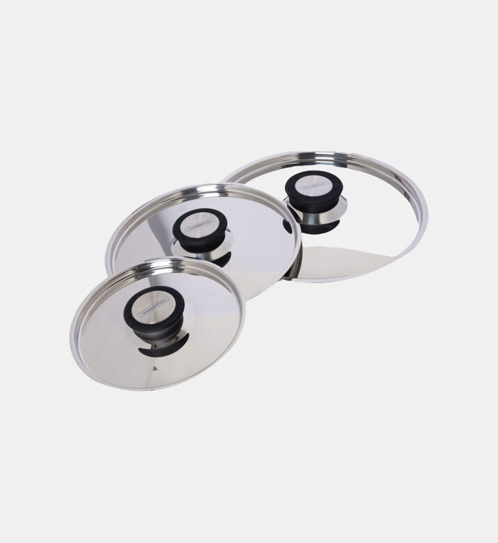 طقم أواني طهي جرانو 3 قطع من فولاذ مقاوم للصدأ