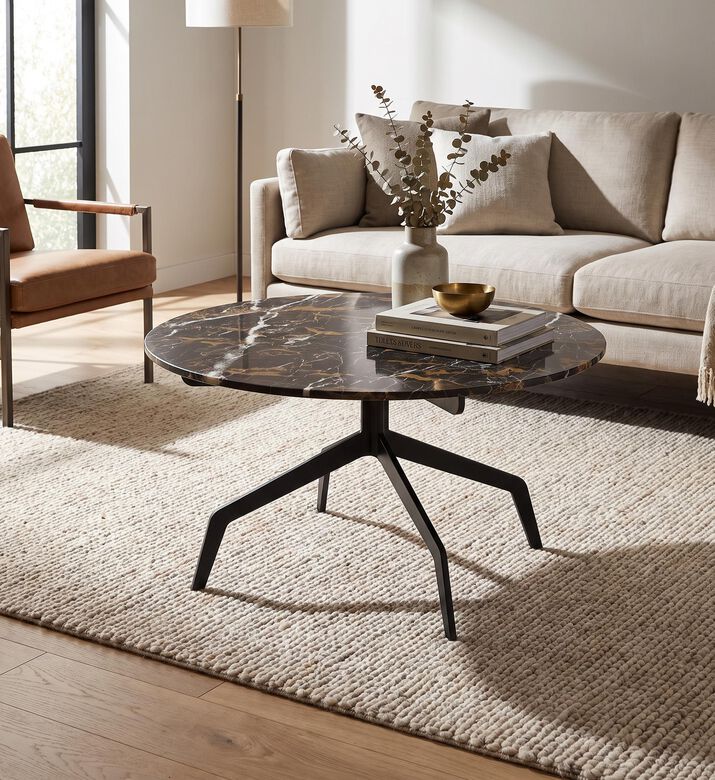 Versmissen Razor Stainless Marbled Coffee Table, Packshot View
