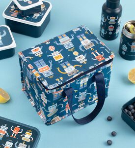 A Little Lovely Company Cool Bag 5.5l - Robots, Packshot View