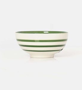 Easy Life Hand-painted Ceramic Bowl, Green, Packshot View