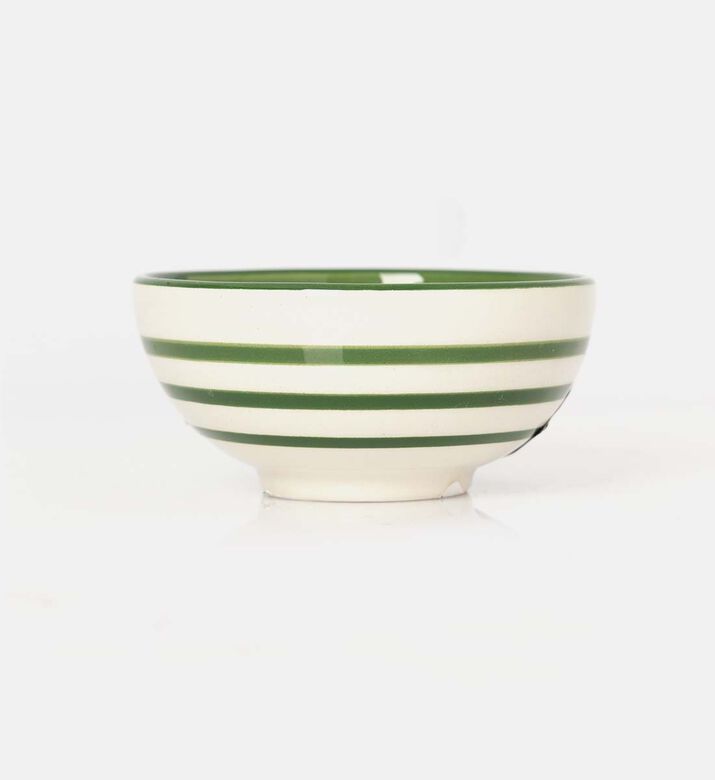 Easy Life Hand-painted Ceramic Bowl, Green, Packshot View