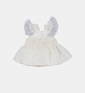 Snowflake Elastic Band Flared Dress