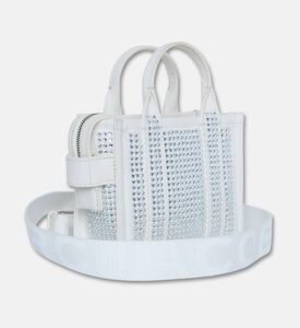 Marc Jacobs The Crystal Canvas Crossbody Tote Bag, White, Packshot View