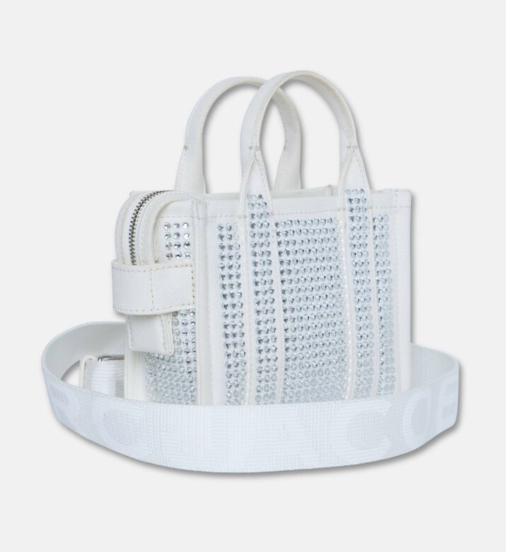 Marc Jacobs The Crystal Canvas Crossbody Tote Bag, White, Packshot View