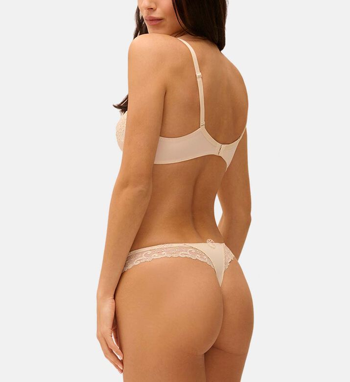 Low-rise Floral Mesh Embroidery Briefs