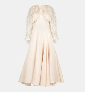 Swirling Shape Flared Dress