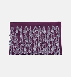 Iris Hand-embroidery Beadwork Clutch