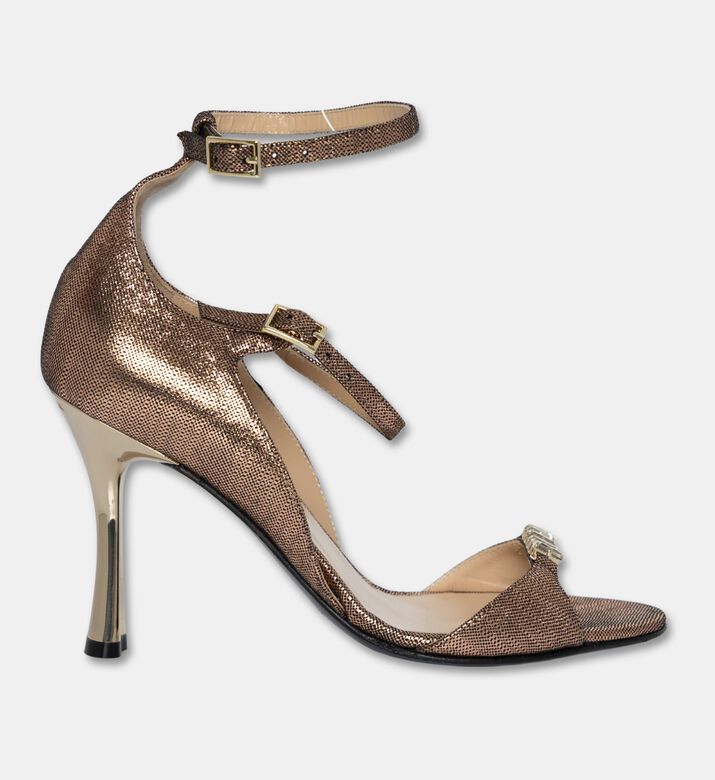 Baldinini Metallic Two Strap Ankle Sandals, Packshot View