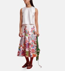 بلوزة دوتشيس بفتحة مفتاح خلفية