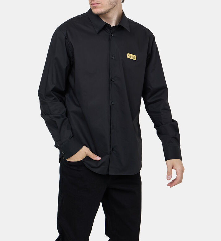 قميص قطني بأكمام طويلة