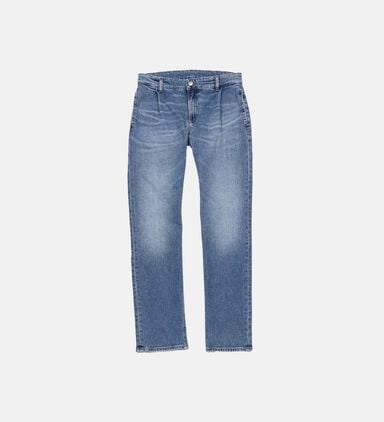 Light Wash Button Closure Pants