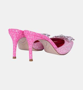 Margaux Glittered Mid Mules