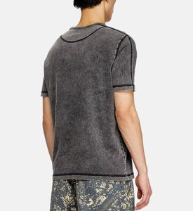 T-adjind Denim-like Marble Wash T-shirt