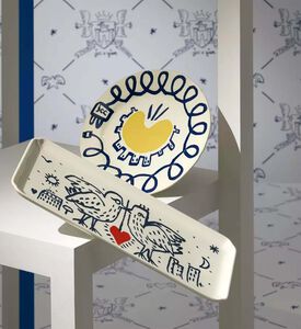 Gien Cake Platter Archipel Sent, Packshot View