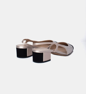 حذاء مفتوح من الخلف أدور بسير مفتوح كريستال