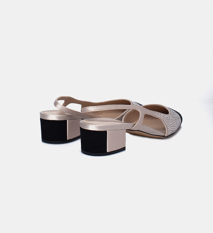 حذاء مفتوح من الخلف أدور بسير مفتوح كريستال