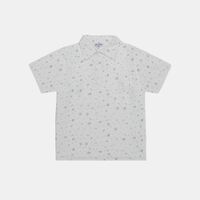 Leaf-print Polo Shirt