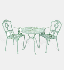 Bistro Dining Table With 2 Chairs Green