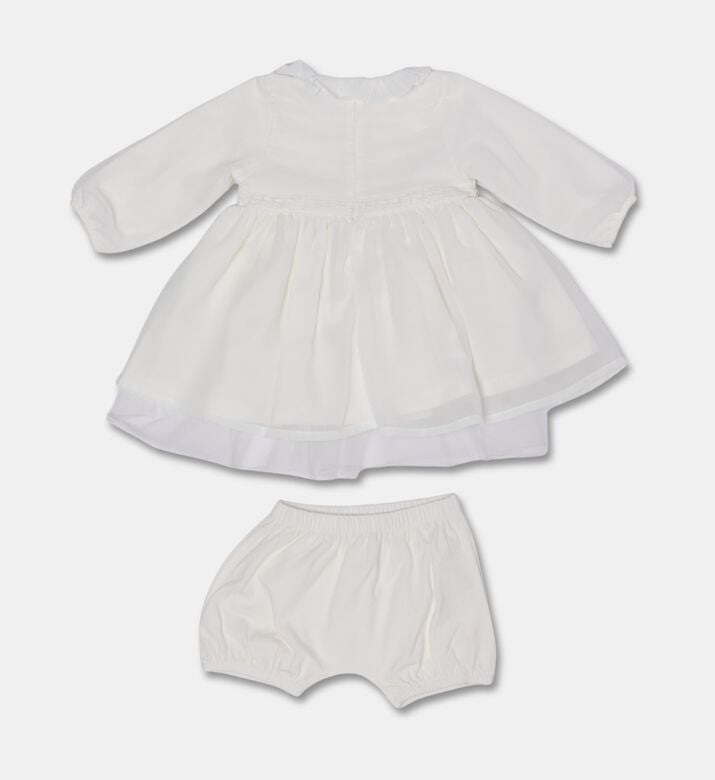 My First Collection Voile Bow-detail Baby Dress, Packshot View