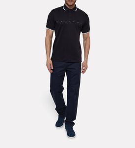 Hackett London Button Placket Regular-fit Polo, Black, Xl, Model View