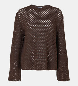 Mesh Fabric Sweater