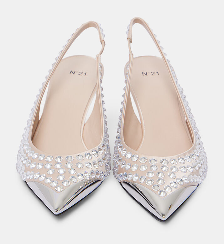 Crystal Slingback High-heel Pumps