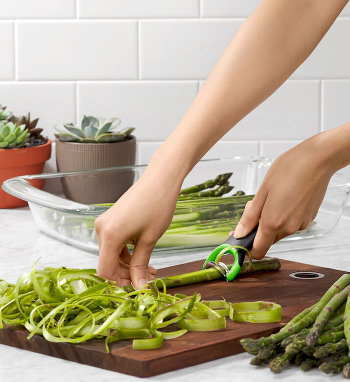 مقشرة تحضير الهليون من الفولاذ المقاوم للصدأ