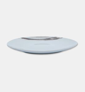 Spal Abstract Stripe Wood Dinner Plate, Packshot View