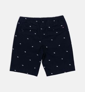 شورت مطرز بشعار على كامله