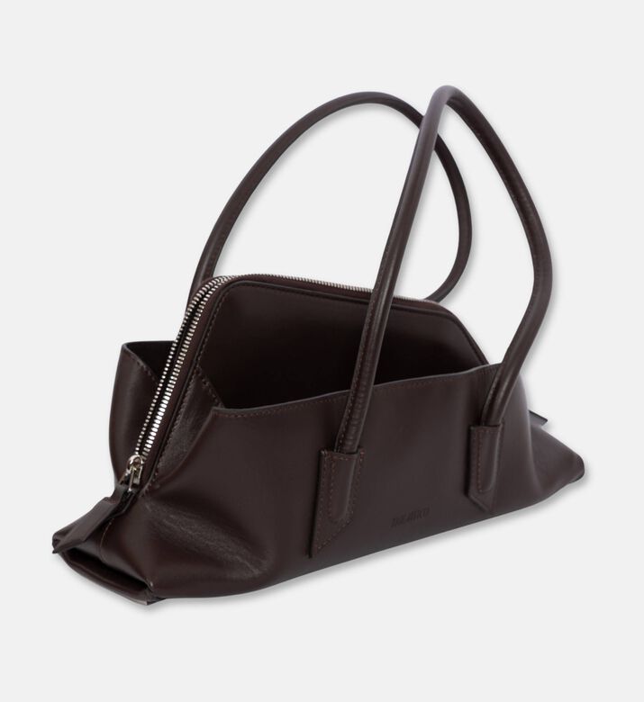 The Attico La Passeggiata Small Shoulder Bag, Dark-brown, Packshot View