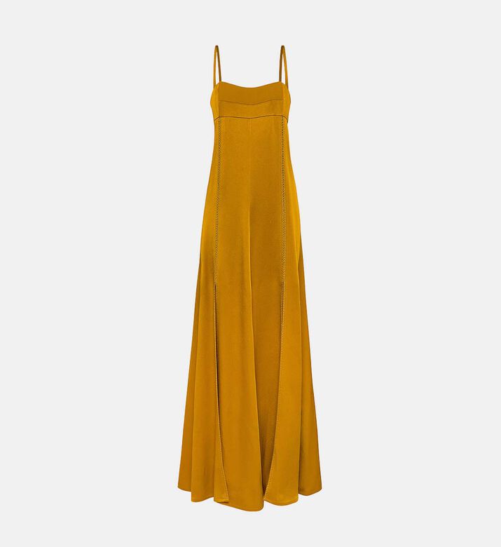 Satin Embroidered Slip Dess