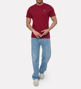 Hackett London Heritage Logo-embroidery Short-sleeve T-shirt, Red, L, Model View