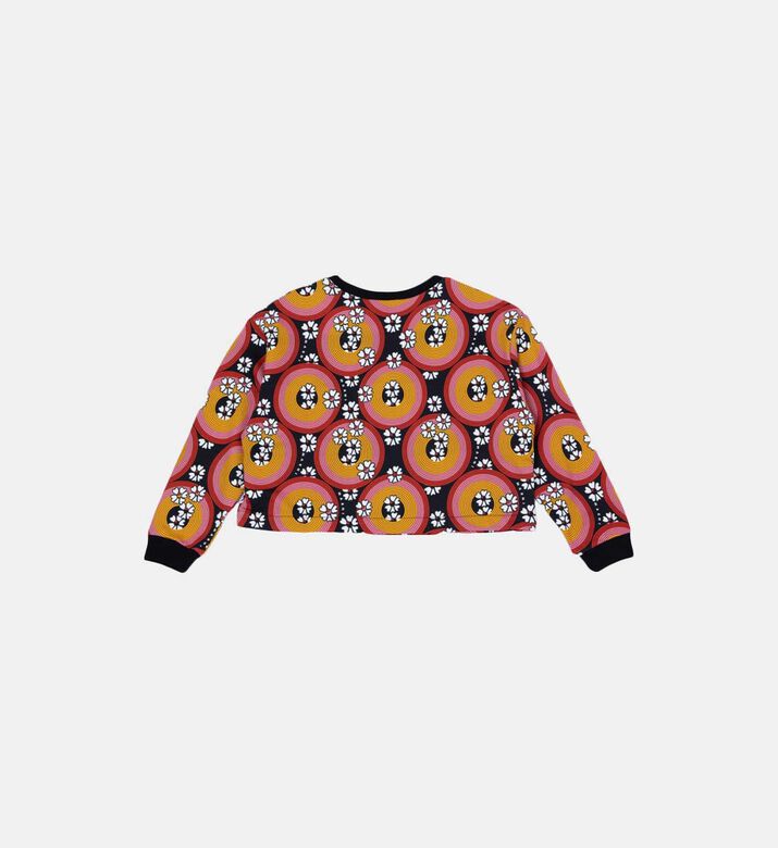 Girl Floral-print Sweatshirt Girl Floral-print Sweatshirt