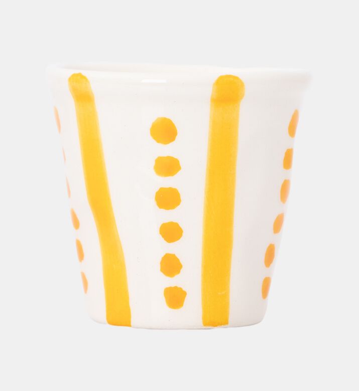 Easy Life Artisan 4-piece Coffee Cup Set, Yellow, Packshot View