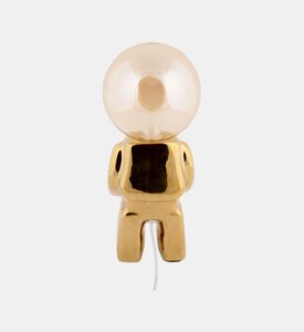 Leitmotiv Ross Ceramic Led Table Lamp, Gold, Packshot View