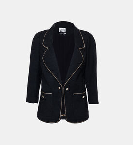 Trimmed Single Breasted Blazer