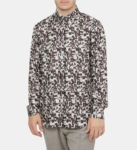 تي شيرت حرير جاكار بشعار الماركة