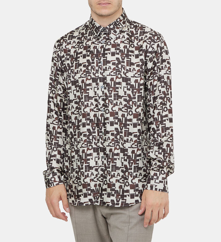 Logo Jacquard Silk T-shirt