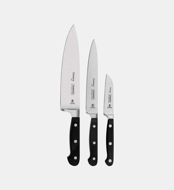 Tramontina Century 3-piece Forged Knives Set, Packshot View