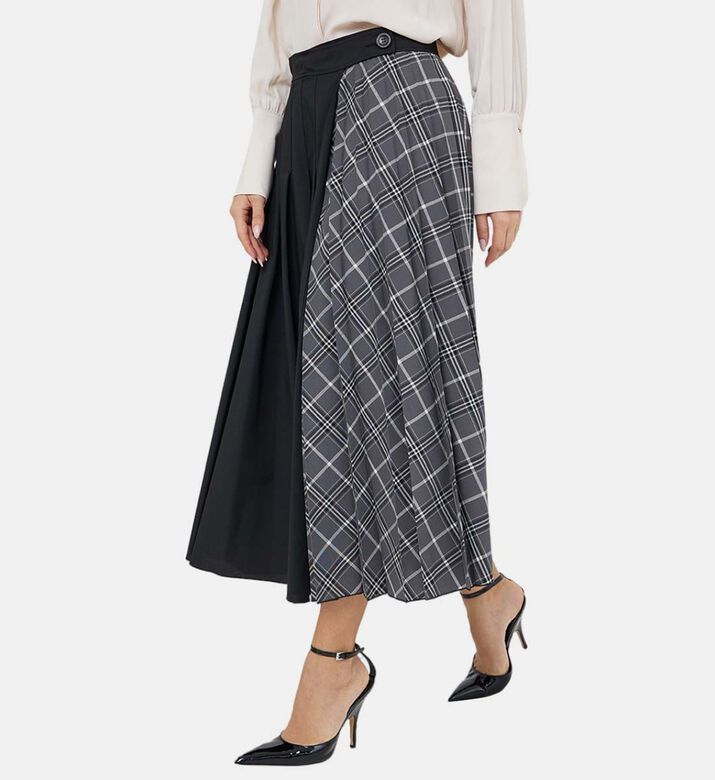 مطوي تنورة التفاف متقلب