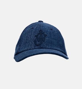 Anchor Logo Velvel Printed Denim Baseball Cap