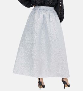 Peau D Ane Elastic Waist Midi Skirt
