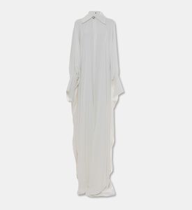 Edmond Moussallem Lace-trimmed Cuffs Cape-style Abaya, Packshot View