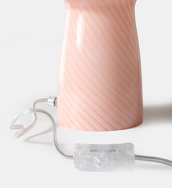 Glass Mushroom-shaped Table Lamp