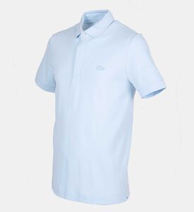 Cotton Ribbed-collar Polo Shirt