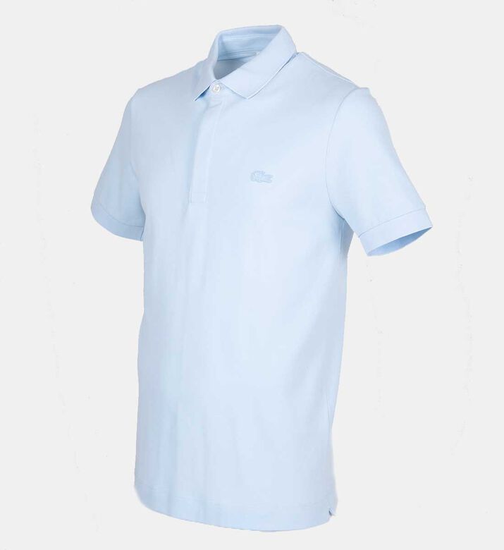 Cotton Ribbed-collar Polo Shirt