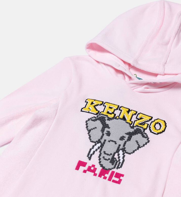 Cotton Terry Embroidered Illustration Sweatshirt