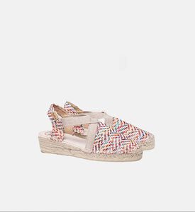 Vera-ms Textile Raffia Low-wedge Closed-toe Espadrille