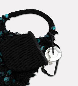 JW Anderson Sequin Mini Hobo Bag, Teal, Packshot View