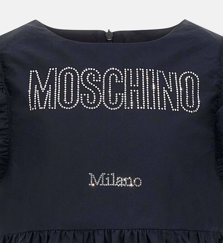 Moschino BKT Rhinestone-embellished Ruffle Sleeves Dress, Packshot View